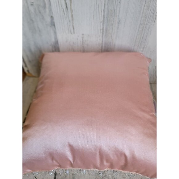 KSA pillow satin pink Faux Crystal Unique home decor - Picture 8 of 9